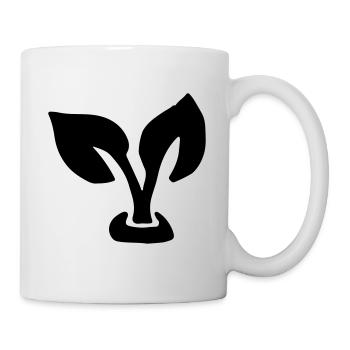 Leaf large / leaf - plant - seedling - Mug - white - Right
