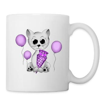 Katze - Tasse - Weiß - Rechts