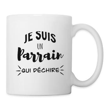 Je suis un parrain qui déchire - Mug blanc - blanc - Droite