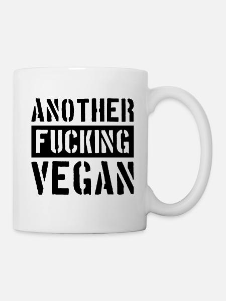 ANOTHER FUCKING VEGAN - Tasse - Weiß