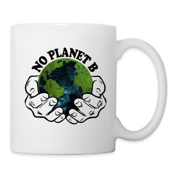 NO PLANET B - Mug blanc - blanc - Droite