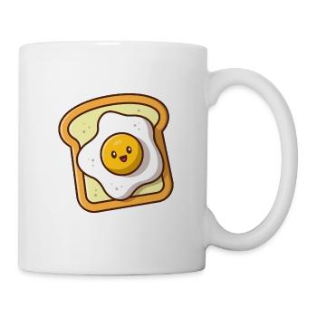 oeuf - Mug blanc - blanc - Droite