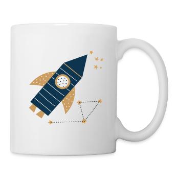 Rocket with stars Space Children - Mug - white - Right
