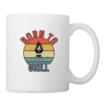 Born to Grill Retro - Mug - white - Right