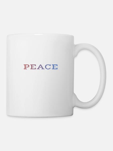 FRIEDEN für alle / Frieden & Liebe - Tasse - Weiß