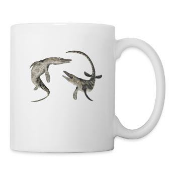 Mosasaurier Tylosaurus - Tasse - Weiß - Rechts