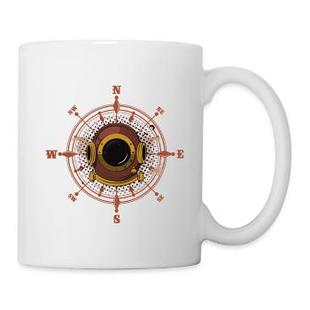 scaphandre world boussole idée cadeau et tshirts - Mug blanc - blanc - Droite