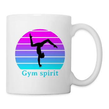 gym spirit - Mug blanc - blanc - Droite