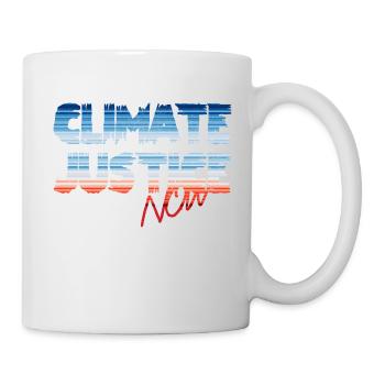 Justice climatique maintenant - Mug blanc - blanc - Droite