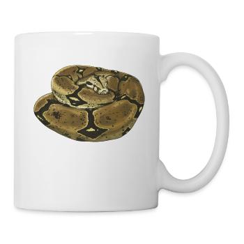 Schlange - Boa-Constrictor - Terrarium - Geschenk - Tasse - Weiß - Rechts