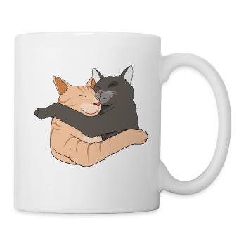Cat kitten couples cats couple animal - Mug - white - Right