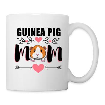 Meerschweinchen Mama Mutter Nagetier - Tasse - Weiß - Rechts