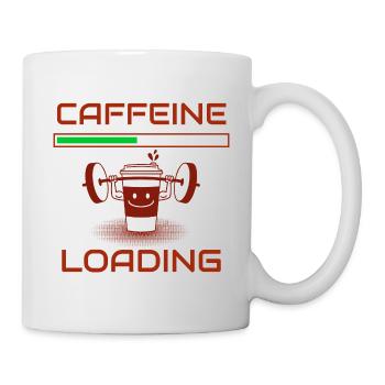 Koffeinladungsdesign für alle Kaffeeliebhaber. - Tasse - Weiß - Rechts
