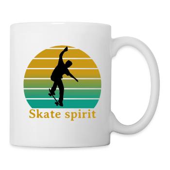 Skate spirit - Mug blanc - blanc - Droite
