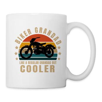 Biker-Opa - Tasse - Weiß - Rechts