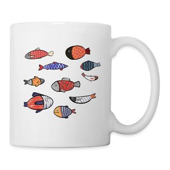 Fish variety fisherman or nature lover Geschen - Mug - white - Right