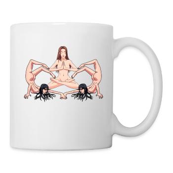 Yoga Érotique Femmes Nues Nues Yoga Yogi - Mug blanc - blanc - Droite