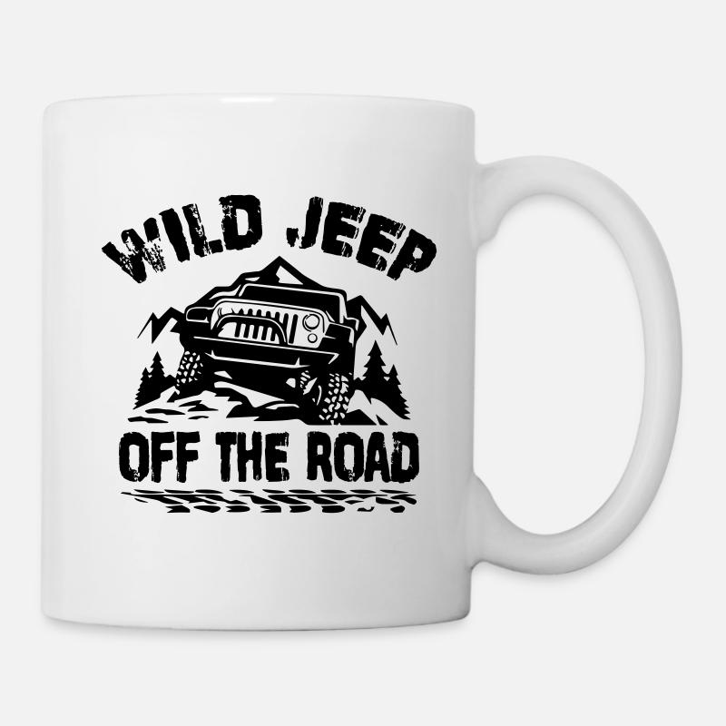 WILD JEEP - Mug blanc - blanc