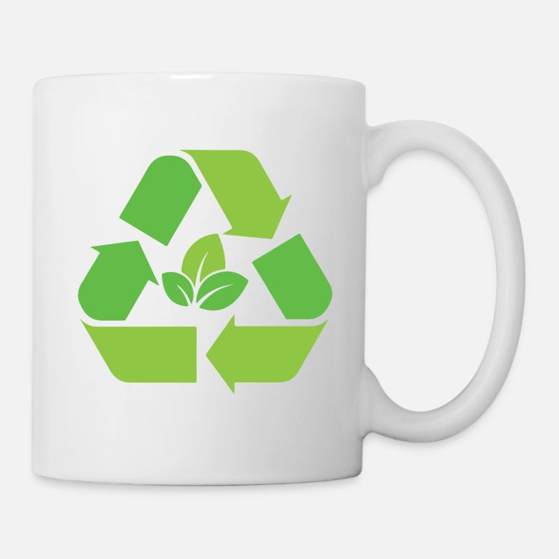 Recycling - Tasse - Weiß