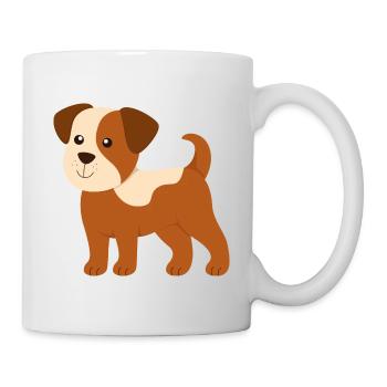 Baby Hund - Tasse - Weiß - Rechts