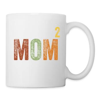Mama High Two Mother's Day Retro Vintage - Mug - white - Right