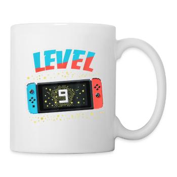 9ème anniversaire Happy Birthday Gamer Gamer Level 9 - Mug blanc - blanc - Droite
