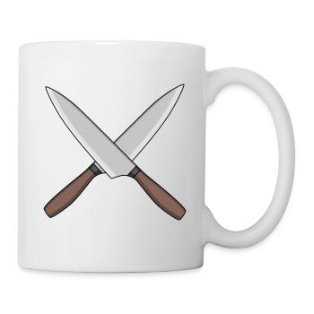 cuisinier couteau de cuisine cuisiniers cuisinier - Mug blanc - blanc - Droite