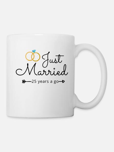 25th Wedding Anniversary - Mug - white