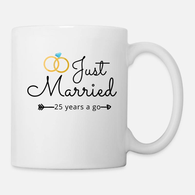 25th Wedding Anniversary - Mug - white