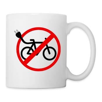 Kein E Bike - Tasse - Weiß - Rechts