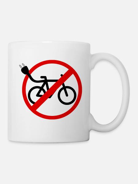 Kein E Bike - Tasse - Weiß