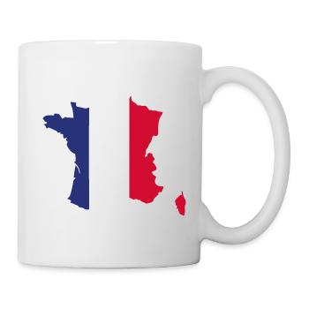 France drapeau - drapeau de la France - Mug blanc - blanc - Droite