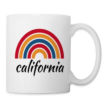 Rainbow California - Mug blanc - blanc - Droite