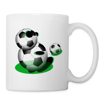 Fußballer Fußball - Tasse - Weiß - Rechts