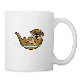 Otter Otterliebe - Tasse - Weiß - Rechts