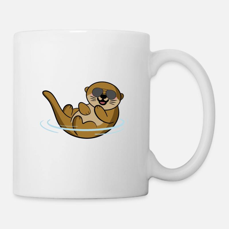 Otter Otterliebe - Tasse - Weiß
