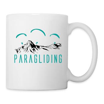 Paragliding Paragleiter Gleitschirm - Tasse - Weiß - Rechts