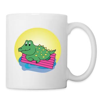 Kai Crocodile - Cadeau - Idée cadeau - Mug blanc - blanc - Droite