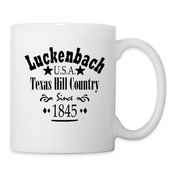 Luckenbach Texas Hill 1845 - Mug - white - Right
