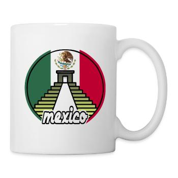 Mexico / Land / Flagge - Tasse - Weiß - Rechts