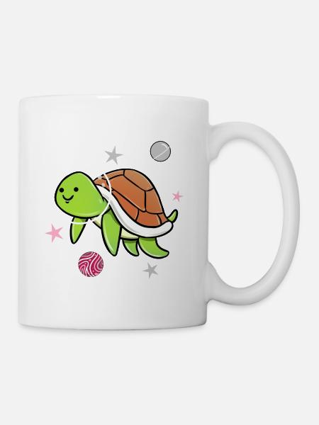 Demigirl Tortue Dans l’espace Demigirl Pride - Mug blanc - blanc