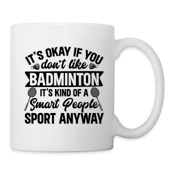 Badminton Badminton Evolution Joueur de badminton - Mug blanc - blanc - Droite