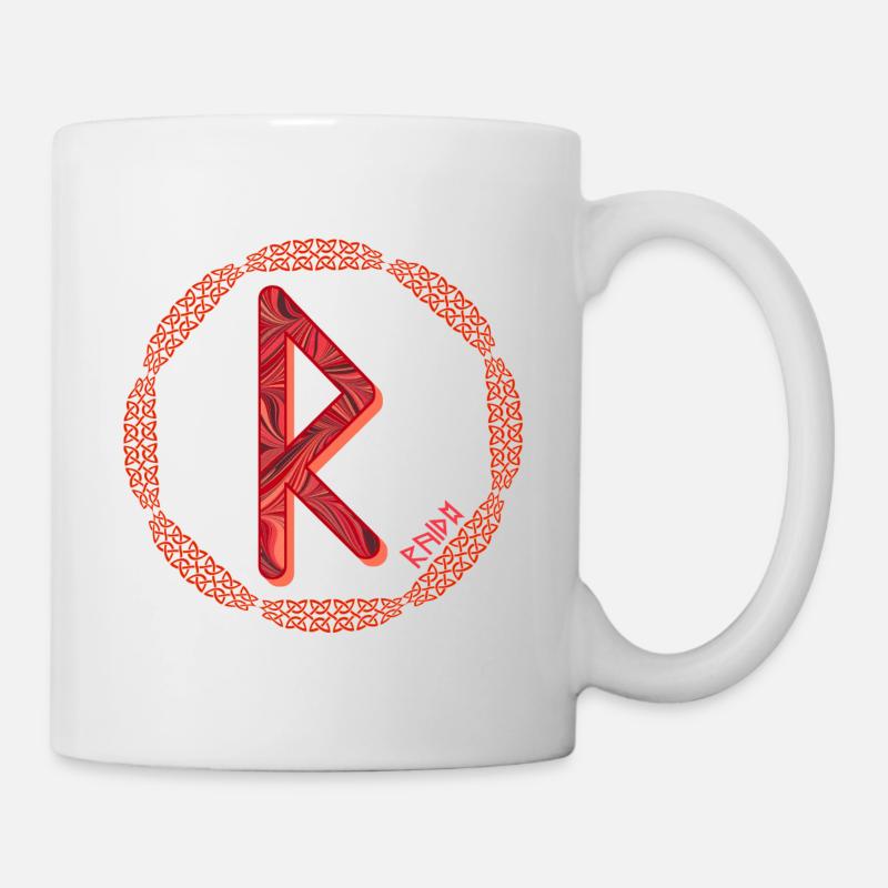 rune raido e 18 - Mug blanc - blanc