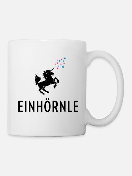 Stuttgarter Einhörnle - Tasse - Weiß