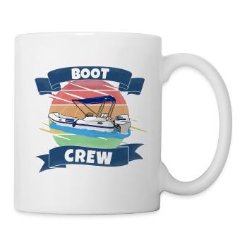 Boot crew Schlauchboot Motorboot - Tasse - Weiß - Rechts