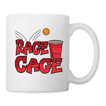Rage Cage Drinking Alcohol Party Drinking Game - Mug - white - Right