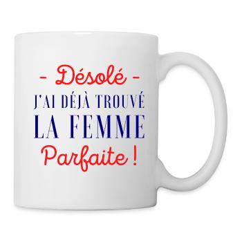Humour homme couple cadeau homme saint valentin - Mug blanc - blanc - Droite
