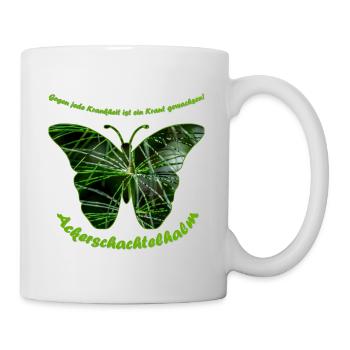 ackerschachtelhalm schmetterling - Tasse - Weiß - Rechts