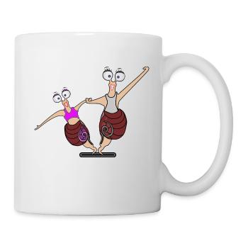 Tanzen - Tasse - Weiß - Rechts