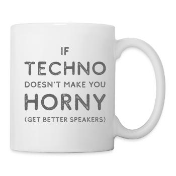 Hard Dark Acid Techno Get Better Speakers - Mug - white - Right